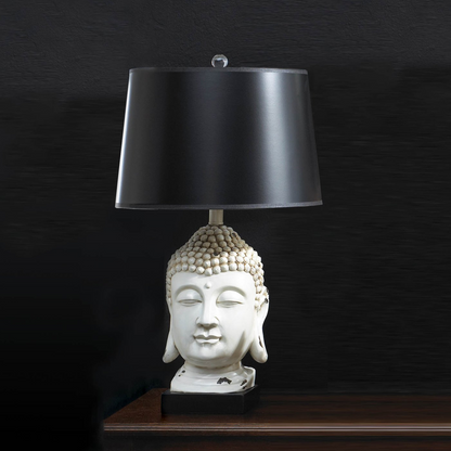 Black & White Buddha Table Lamp