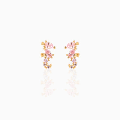 Gold Plated Multicolored Zircon Lovely Earrings