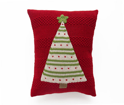 Striped Tree Mini Pillow