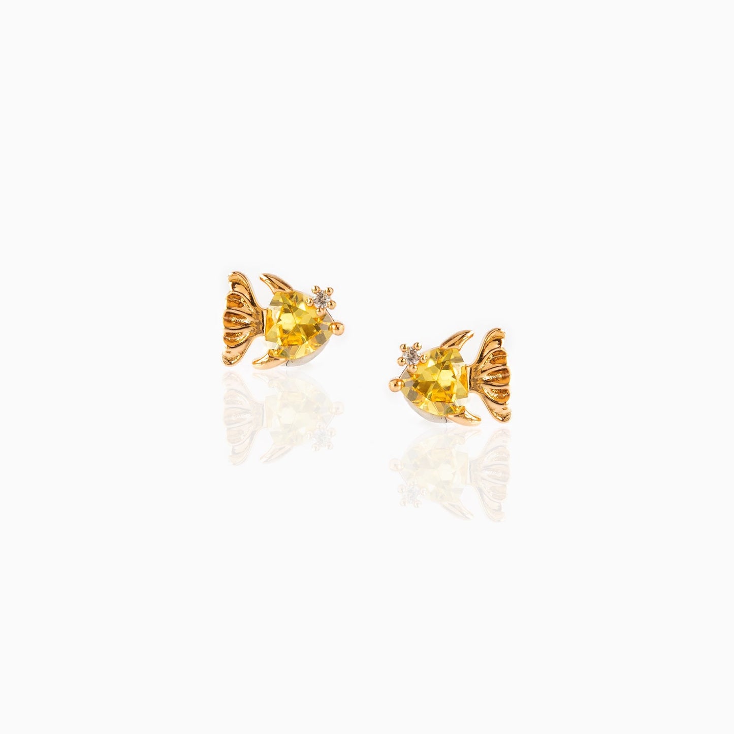 Gold Plated Multicolored Zircon Lovely Earrings