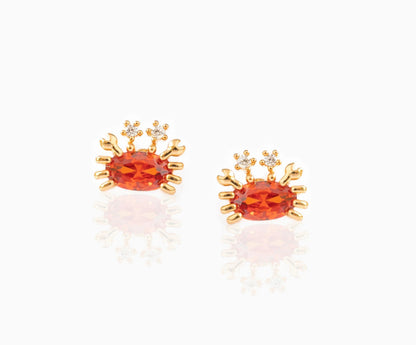 Gold Plated Multicolored Zircon Lovely Earrings