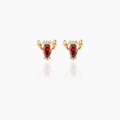 Gold Plated Multicolored Zircon Lovely Earrings