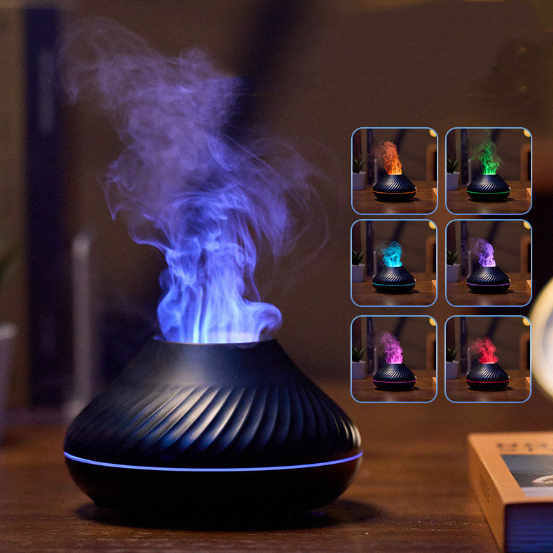 Flame Aroma Diffuser Essential Oil Lamp w/ USB