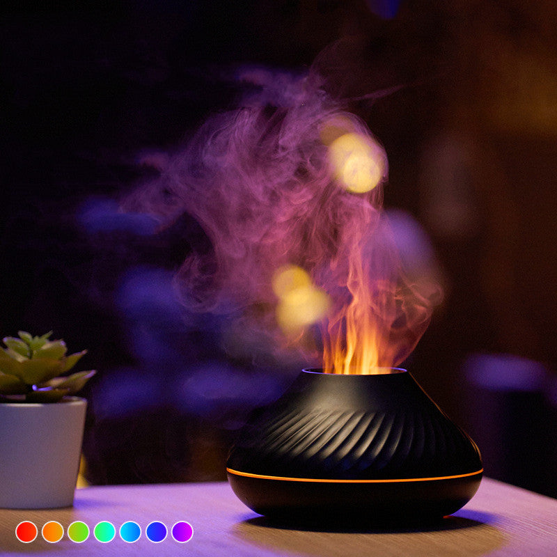 Flame Aroma Diffuser Essential Oil Lamp w/ USB