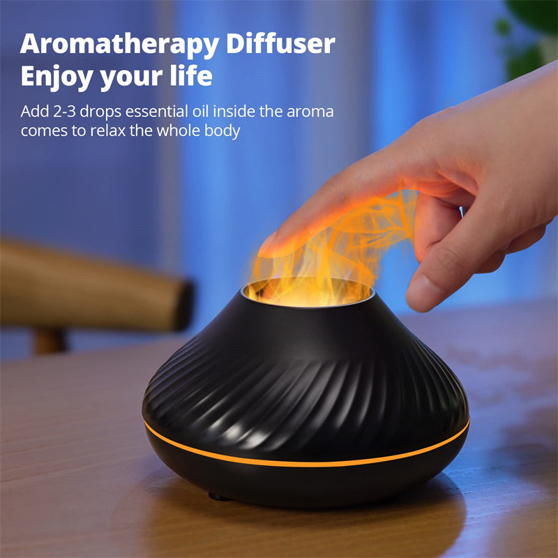 Flame Aroma Diffuser Essential Oil Lamp w/ USB